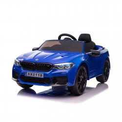 Ел. кола BMW M5 синя,EVAгуми,коженa - ELKBMWM52BL - view 1