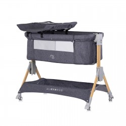 Сгъваема кошара с подвижна страница Chipolino Sleep N Fold тъмно сиво - KOSSF0261CH - view 4
                  