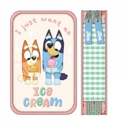 Ученически несесер с две отделения и съдържание Bluey ICE CREAM - 260332 - view 1