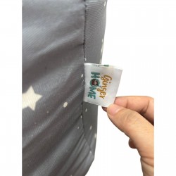 Детски Пуф Кресло GINGER HOME Little Stars, 100% Памук, Сив Барбарон Със Звезди, 55x44x55 см - JW-024-G - view 10
                  