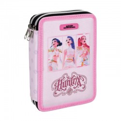 Ученически несесер K-Pop Demon Hunters Huntrix Pink с две отделения и съдържание - 364-01100 - view 1