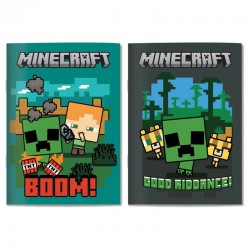 Тетрадка B5 40 листа, мека корица Minecraft Chibi, асортимент - 316-04400 - view 1