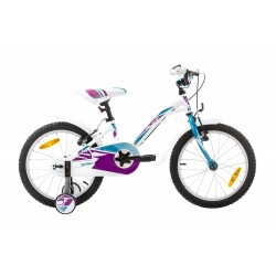 BICICLETA PENTRU COPII SPRINT ALICE 18" CU ROTI AUXILIARE - BK21SI0560_1 - BK21SI0560_1 - view 1