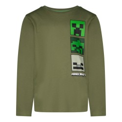 Блуза с дълъг ръкав Minecraft Skins Dark Green, размер 116 - GC-MNCT-262_116 - view 1