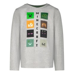 Блуза с дълъг ръкав Minecraft Heroes Skins Logo, размер 140 - GC-MNCT-257_140 - view 1