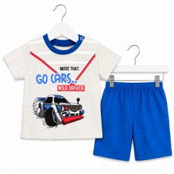 SET INFANTILE CU TRIOU CU MANECA SURTA SI PANTOR SORRT PENTRU BEBELETI. - 50497-044 - 50497-044 - view 1