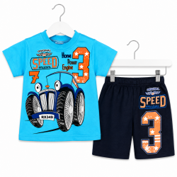 SET INFANTILE CU TRIOU CU MANECA SURTA SI PANTOR SORRT PENTRU BEBELETI. - 53180-045 - 53180-045 - view 1