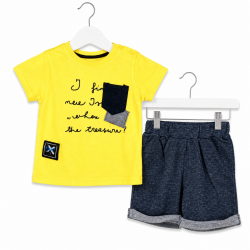 SET INFANTILE CU TRIOU CU MANECA SURTA SI PANTOR SORRT PENTRU BEBELETI. - 54731-009 - 54731-009 - view 1