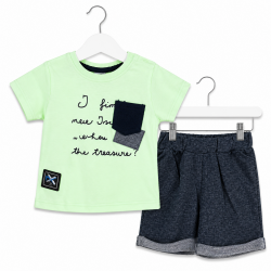 SET INFANTILE CU TRIOU CU MANECA SURTA SI PANTOR SORRT PENTRU BEBELETI. - 54731-024 - 54731-024 - view 1