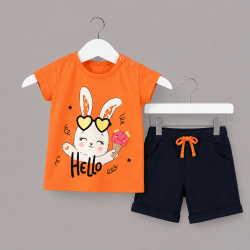 SET INFANTILE CU TRIOU CU MANECA SURTA SI PANTALONI PENTRU BEBE. - 53999-003 - 53999-003 - view 1