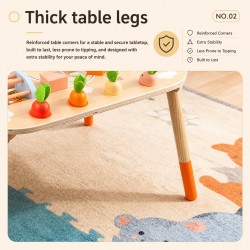 Детска Активна Маса GINGER HOME, Монтесори Център за игра 6 в 1, Масивно Дърво, 46x30.5x43.5 см - HL001 - view 5
                  