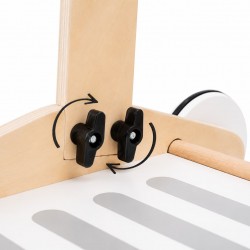 Детска Дървена Проходилка GINGER HOME, Количка за Пазаруване с Кош, Играчка за Бутане, Монтесори, 52 см - HL003 - view 11
                  