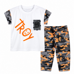 SET KEIKI PENTRU COPII CU TRIUC MÂNECĂ SCURTĂ ȘI PINE SCURTĂ PENTRU FETE. - 53649-003 - 53649-003 - view 1