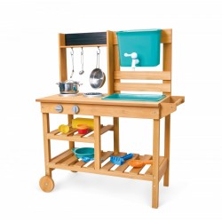 Детски игрален комплект, Hape, Външна кухня с аксесоари - H3223 - view 1
