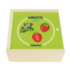 Дървена логическа игра с пъзел, Beleduc, Nawito, Плодове, 30 части - BEL11581 - view 1