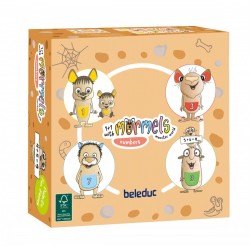 Дървена логическа игра с пъзел, Beleduc, Mormels, Числа, 51 части - BEL22901 - view 1