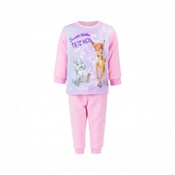 BAMBI BAMBI PIJAMA MÂNECĂ LUNGA PENTRU FETĂ. - HQ0314 roz - HQ0314 pink-80 - view 1