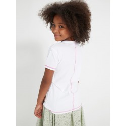 Детска тениска Guess с къс ръкав и апликация с камъчета за момиче - J2GI23K8HM0G011 - view 3
                  