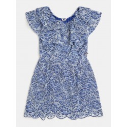 Детска рокля Guess с перфорации за момиче - J2GK02WELX0F660 - view 4
                  
