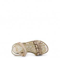Детски сандали Shone с къдрички и надписи за момиче - 19371-002_BEIGE - view 3
                  
